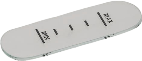 Niveauglas / Wasserstandglas 89X30 Mm Mit Siebdruck | Futura Ersatzteile