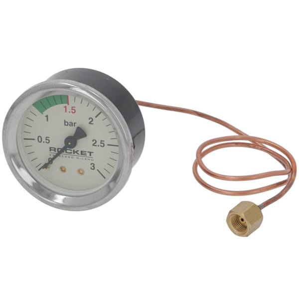 Kessel Manometer 0-3 BAR R58-R60-R NINE ONE Edelstahl
