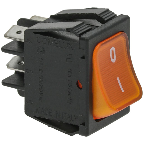 SCHALTER 2-POLIG ORANGE 16A 250V