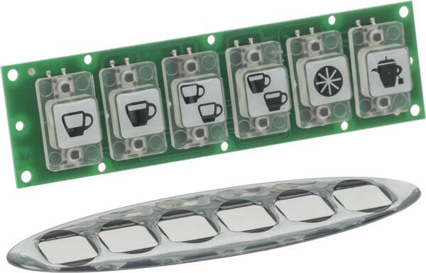 Tastaturplatine 6 Tasten - GICAR | Fiorenzato Ersatzteile