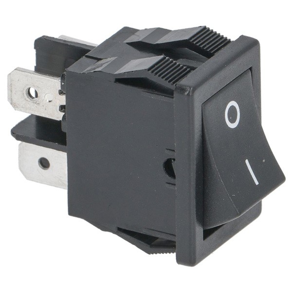 Schalter 2 - Polig Schwarz 16A 250V