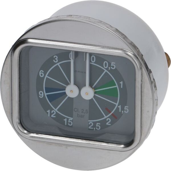 Manometer für Erhitzer-Pumpe Ø 63 mm 0÷2,5/0÷16 Bar | Brasilia Ersatzteile
