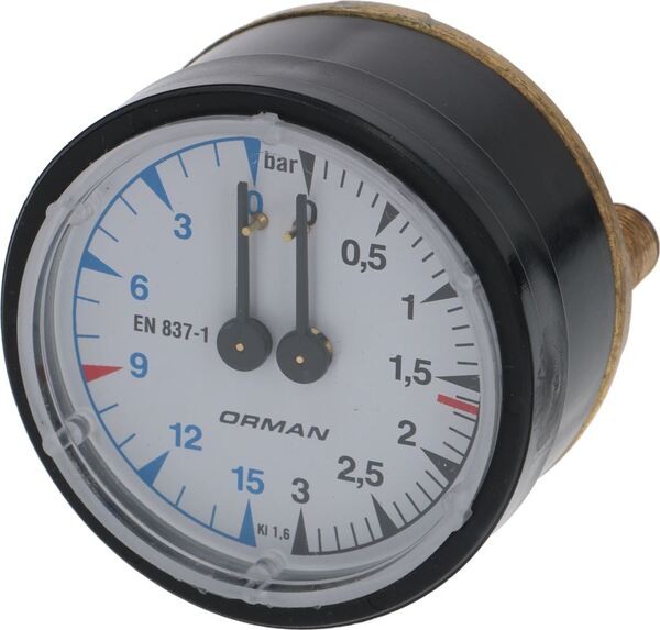 Manometer Für Erhitzer-Pumpe 62 mm Anschlüsse 1/8"M | Casadio Ersatzteile