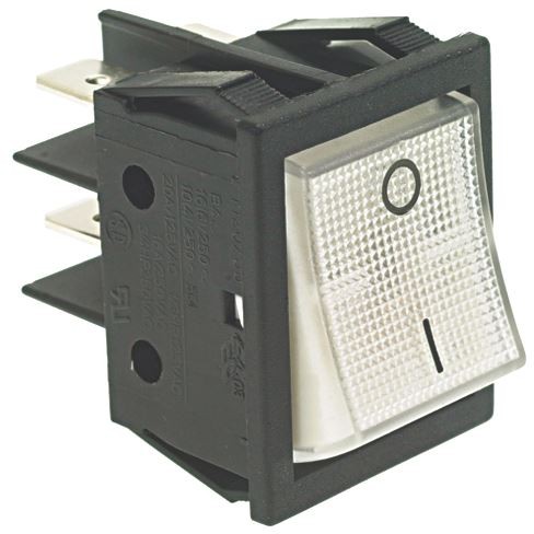 2-poliger Schalter, weiß, 16A / 250V | Astoria Ersatzteile
