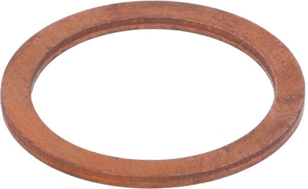 Flache Unterlegscheibe aus Kupfer 21x27x1,5 mm