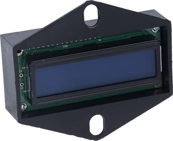 Elektronisches Display LCD Blau