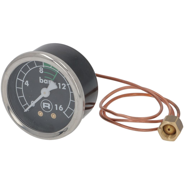 Manometer Schwarz 0-16 EVO V2 ED R