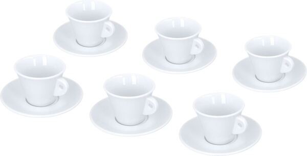 6 Cappuccino - Tassen Set Trieste
