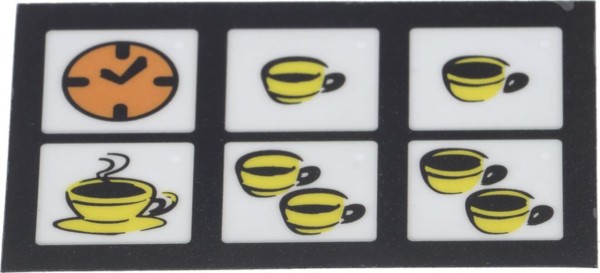 Membran für 6-Tasten 79*54 mm | Fiorenzato Ersatzteile