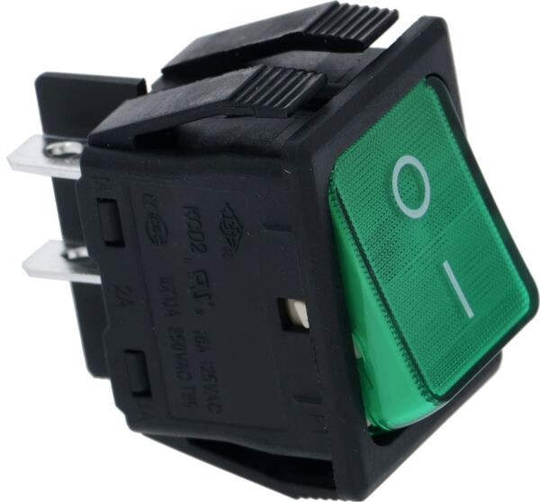 Wippenschalter Zweipolig Grün 16A 250V | Casadio Ersatzteile