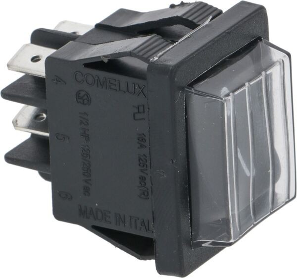 Wippenschalter 2-Polig Schwarz 16A 250V | Conti Ersatzteile