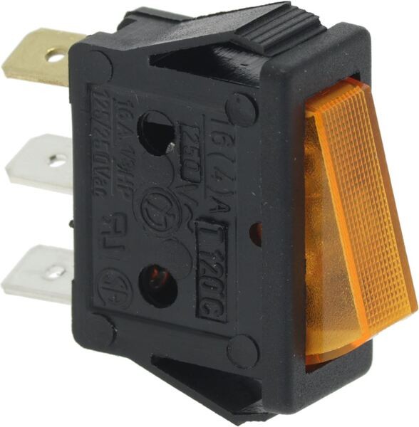 Schalter 16A 250V 1-Polig Orange