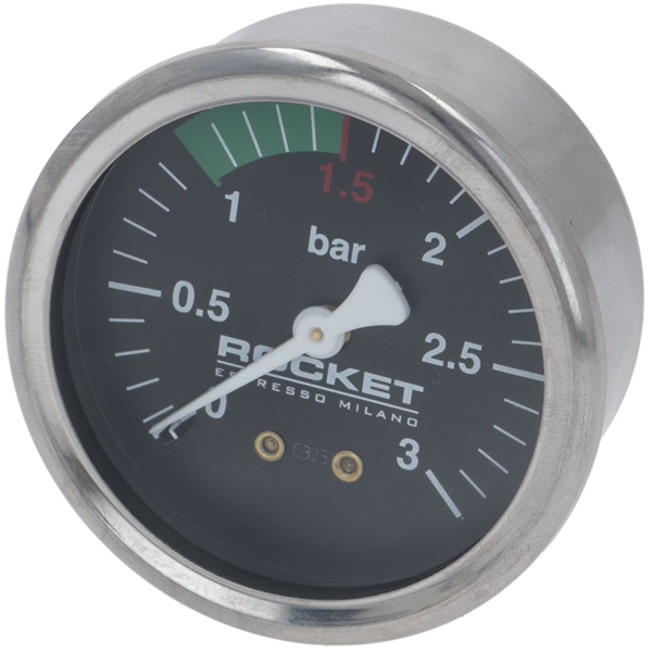 Manometer 0-3 BAR R8 RE Timer Schwarz