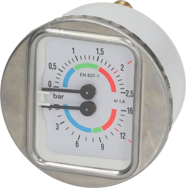Manometer für Erhitzer-Pumpe Ø 63 mm 0÷2,5/0÷16 Bar | Brasilia Ersatzteile