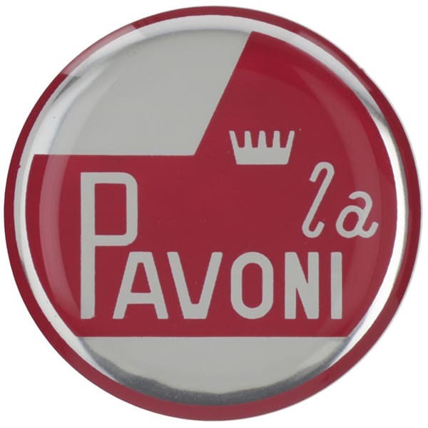 Aufkleber mit Pavoni-Logo