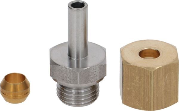 Adapter-Satz mit Mutter Ø 1/4 "F und Doppelkonus Anschluss Ø 1/4 "M | Wega Ersatzteile