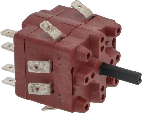 Umschalter 0-3 Stellungen 16A 250V Stift 6X4,6 mm | Futurmat Ariete Ersatzteile