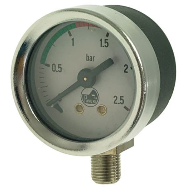 Manometer für Kessel 41mm 0-2,5 bar