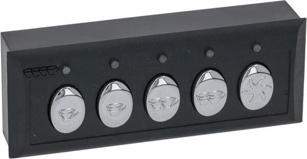 Tastatur 5 Tasten verchromt | CREM Ersatzteile