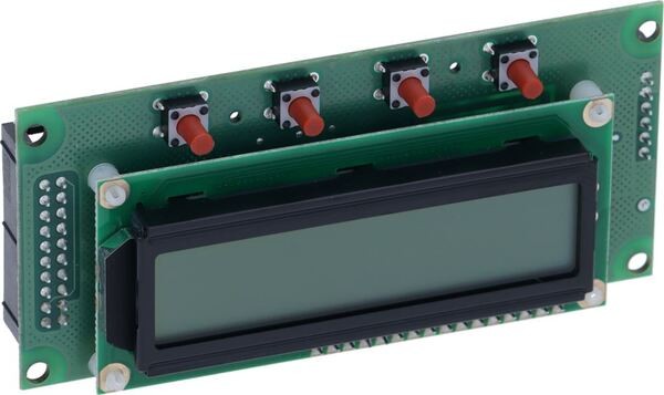 Anzeigetafel mit 4 Tasten