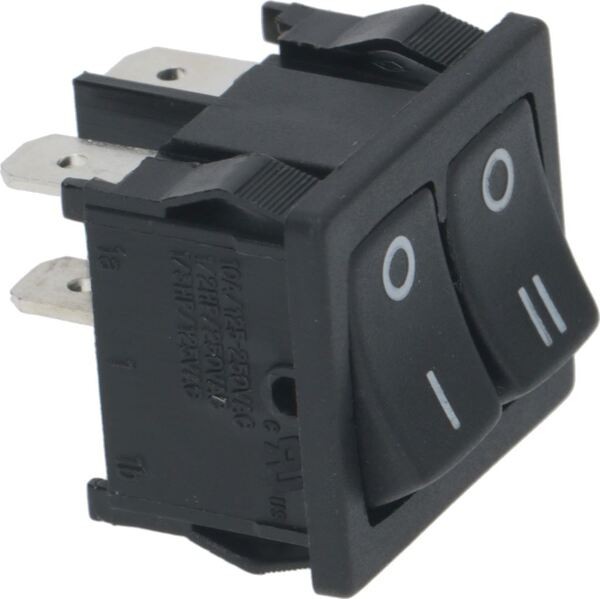 Doppel-Netzschalter 10A UL 22X19 AURELIA