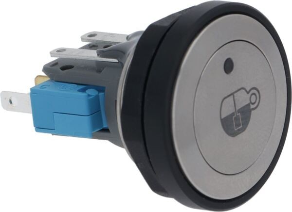 Tee Knopf mit Buchse und Weisser LED