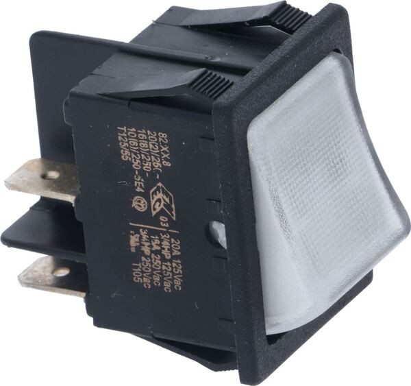 Lichtschalter 2-Polig Weiß | Simonelli Ersatzteile