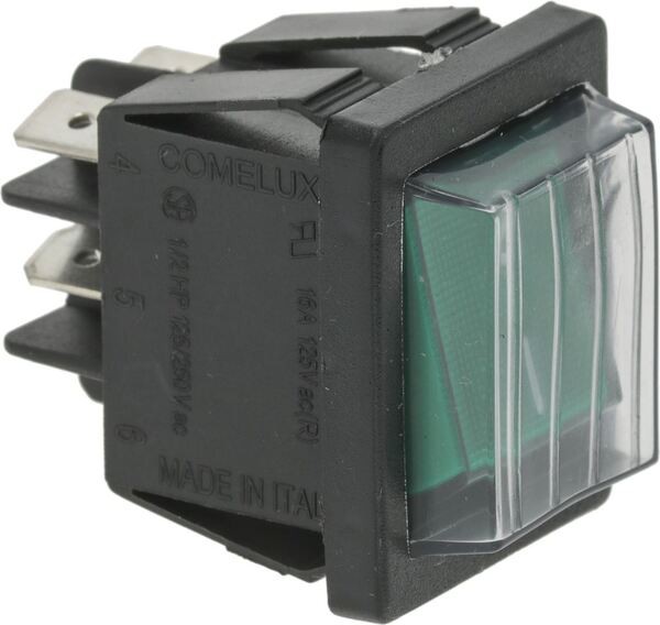 Schalter 2-Polig Grün 16A 250V | Spaziale Ersatzteile