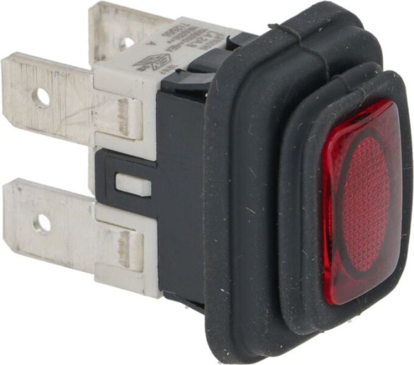 Schalter 2-polig rot beleuchtet 16A 250V | Fiorenzato Ersatzteile