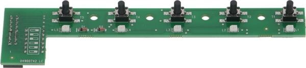 Tastaturplatine 5 Tasten 135x33 mm | Simonelli Ersatzteile