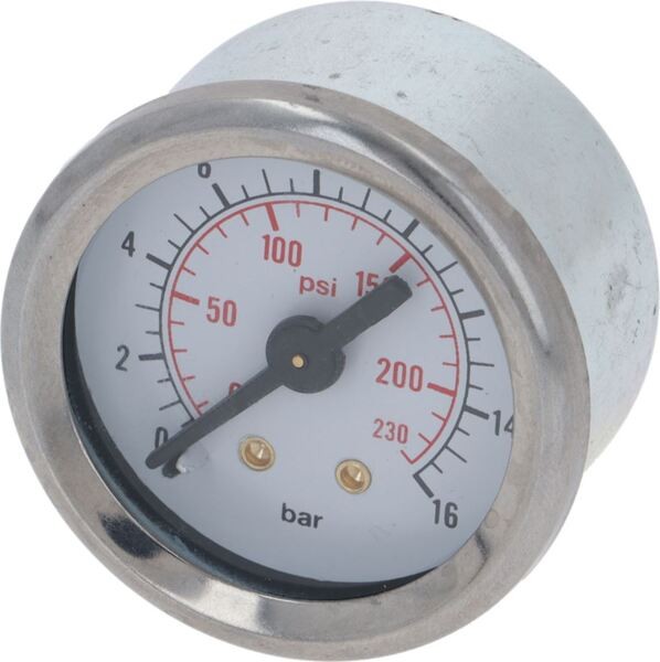 Manometer 0-16 bar D40 Edelstahl Skala