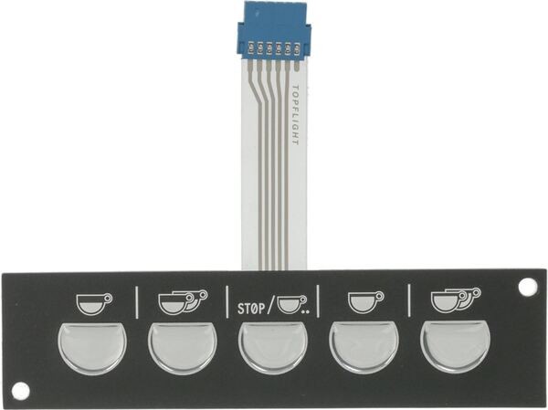 Druckknopftafel 5 Druckknöpfe | Faema Ersatzteile