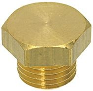 Endschraube - Verschluss-Stopfen | 1/4" AußenGewinde - aus Messing | Visacrem Ersatzteile