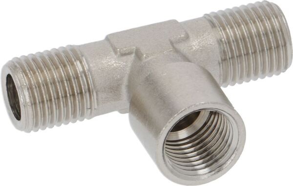T-Anschluss Ø 1/4"M-1/4"F-1/4"M Vernickelt | Simonelli Ersatzteile