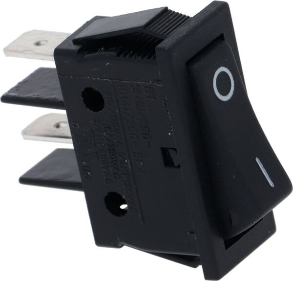 Schalter 1-Polig Schwarz 16A 250V 11X30 mm | Izzo Ersatzteile