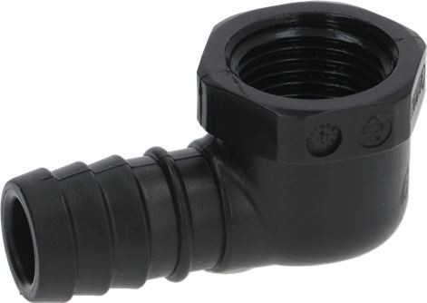 Schlauchanschluss für Ablaufschale Schwarz