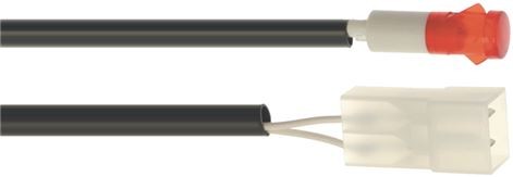 Signallampe Rot mit Steckeranschluss 24V | La San Marco Ersatzteile