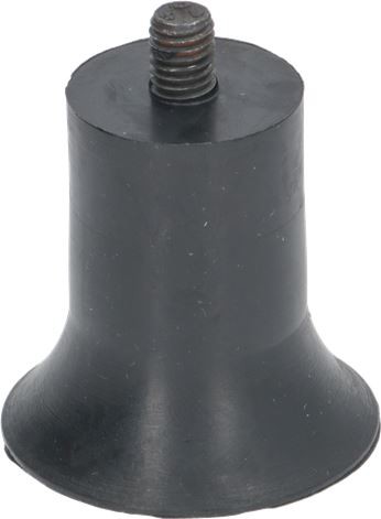 Gummifuss mit M8-Gewindebolzen, 47×45 mm | Astoria Ersatzteile
