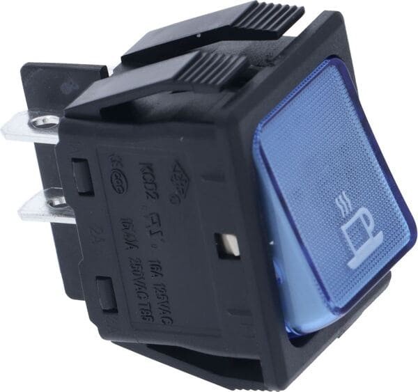 Wippenschalter 2-Polig Blau 16A 250V | Promac Ersatzteile