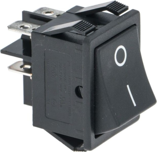 Schalter 2-Polig Schwarz 16A 250V | Cime Ersatzteile