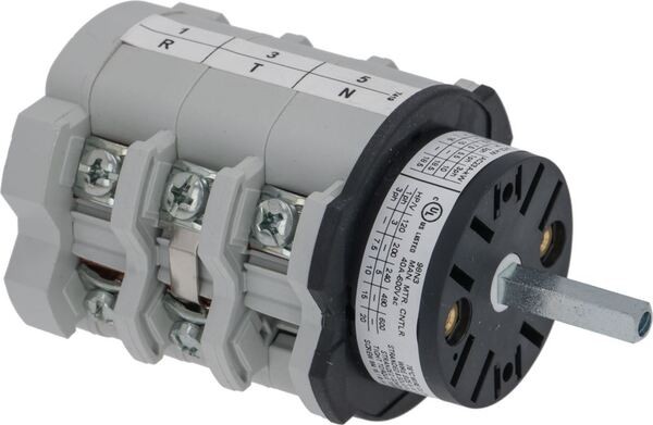 Umschalter 0 - 2 Stellungen 32A 600V 5x5 mm