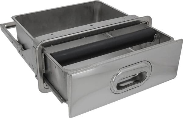 Kaffeesatzbehälter aus Edelstahl 347x405x132 mm