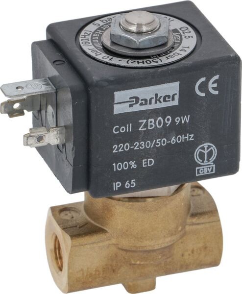 Magnetventil PARKER 2-WEG 230V 50/60Hz 1/8"x1/8" | La San Marco Ersatzteile