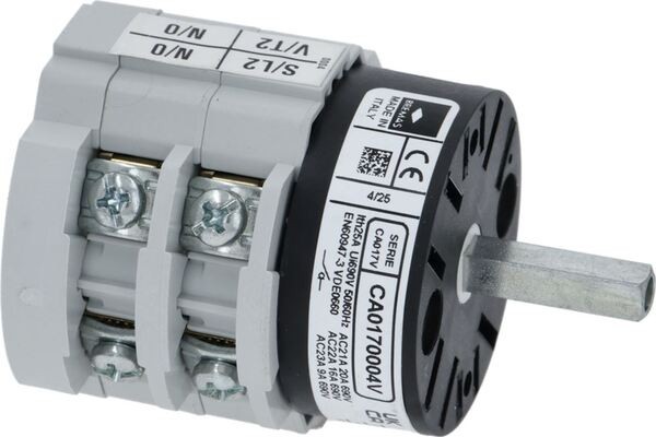 Umschalter 0-1 Stellungen 20A 600V | Royal Ersatzteile