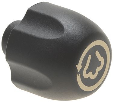 Knopf für Dampfhahn – Schwarz | Wega Ersatzteile