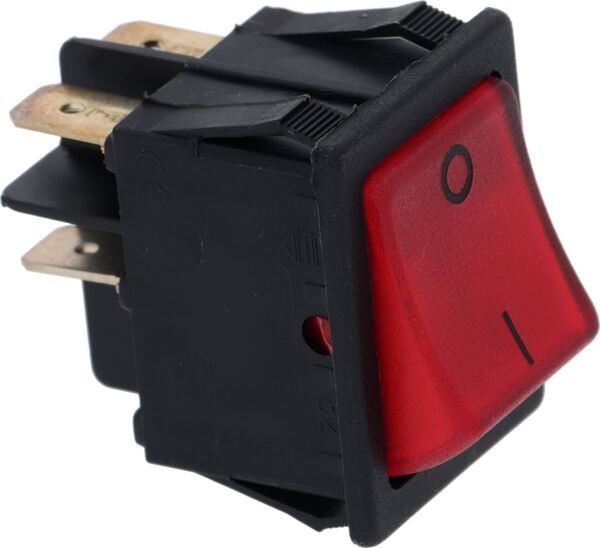 Schalter 2-Polig Rot 16A 250V 22X30 mm | Izzo Ersatzteile