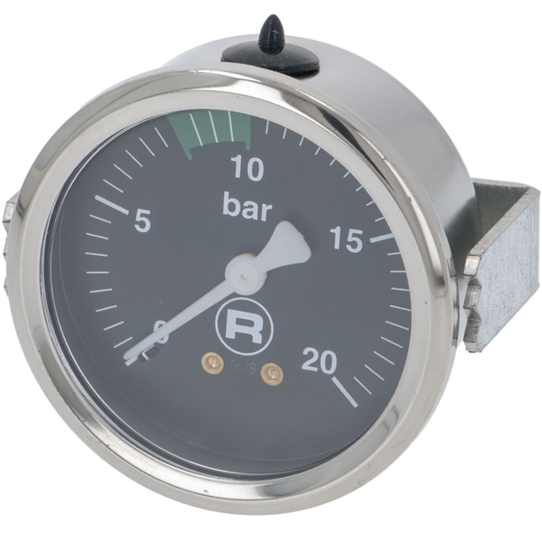 Manometer 0-20 BAR R8 RE Timer Schwarz