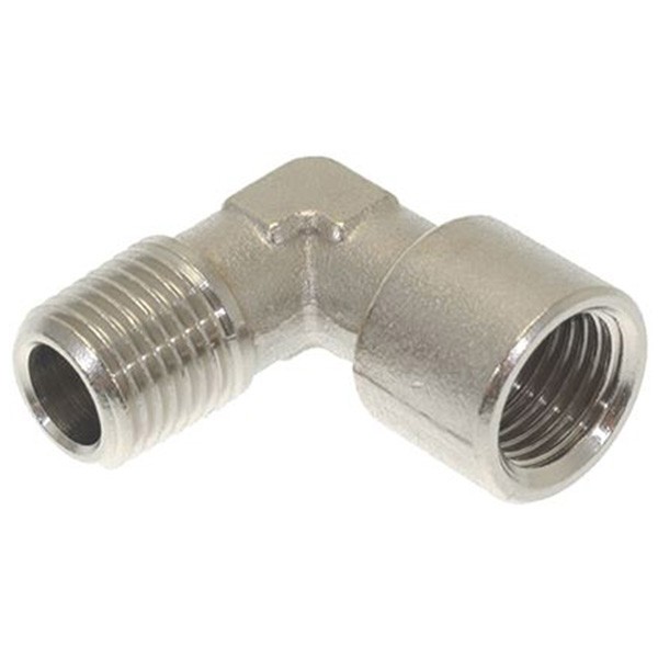 L - Anschluss 1/4"M-1/4"F Vernickelt