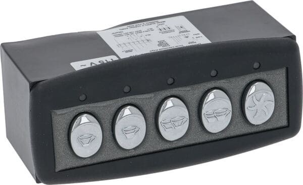 Tastatur 5-Tasten|Schwarz Und Verchromte 115V | CREM Ersatzteile