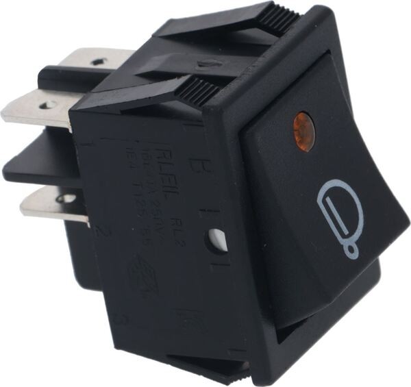 Schalter 2-Polig Schwarz K069 MAC.ASC | Wega Ersatzteile